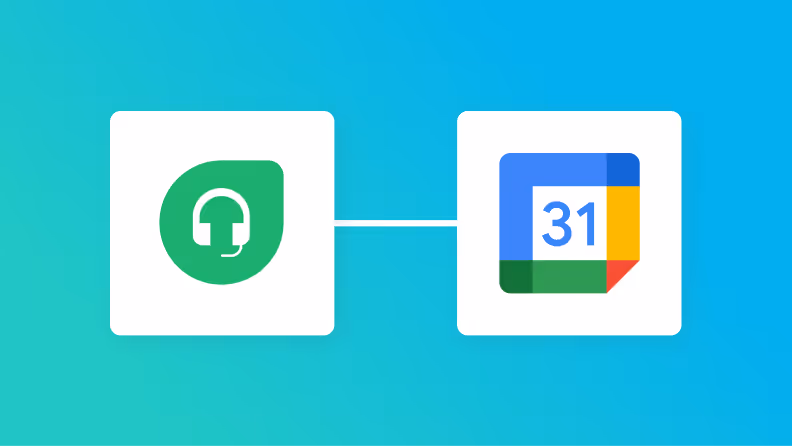 FreshdeskとGoogleカレンダーの連携イメージ