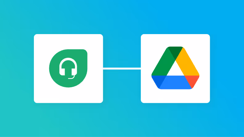 FreshdeskとGoogle Driveの連携イメージ