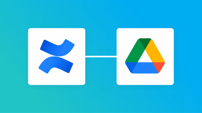 ConfluenceとGoogle Driveの連携イメージ