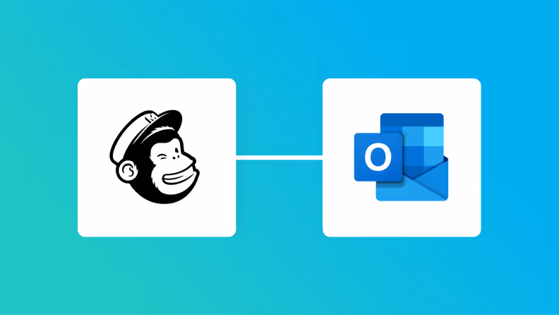 MailchimpとOutlookの連携イメージ