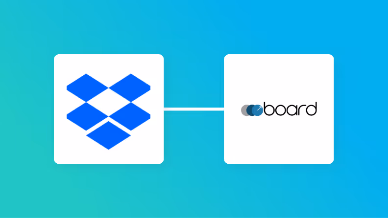 Dropboxとboardの連携イメージ
