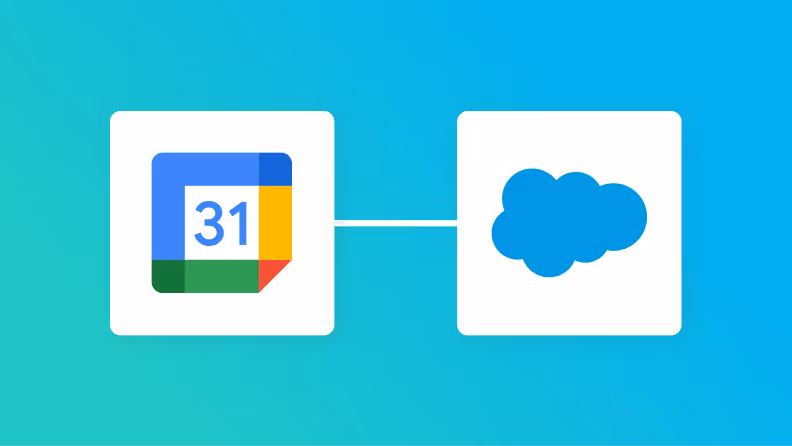 GoogleカレンダーとSalesforceの連携イメージ