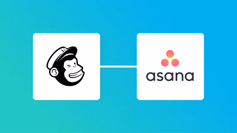 MailchimpとAsanaの連携イメージ