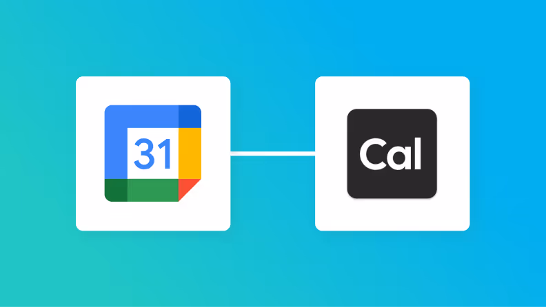 GoogleカレンダーとCal.comの連携イメージ