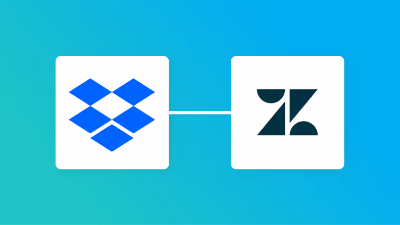 DropboxとZendeskの連携イメージ