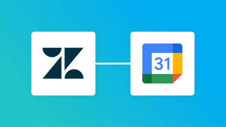 ZendeskとGoogleカレンダーの連携イメージ