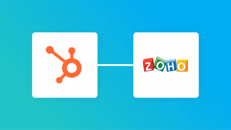 HubSpotとZoho CRMの連携イメージ