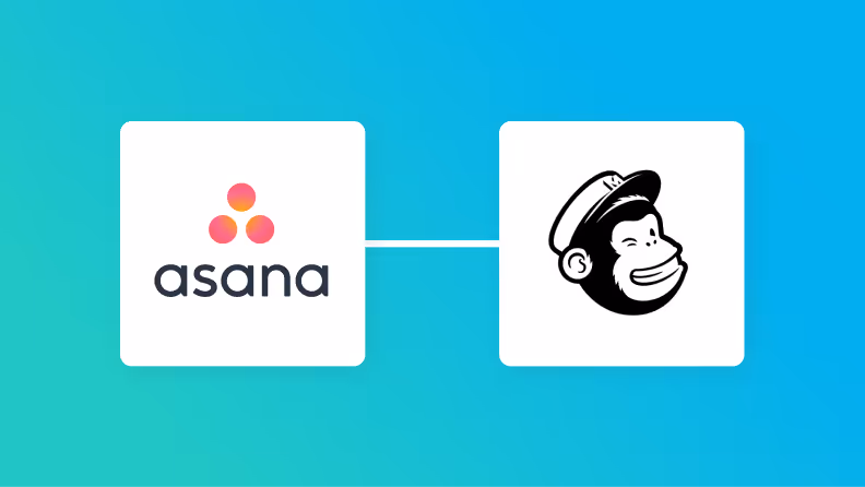 AsanaとMailchimpの連携イメージ