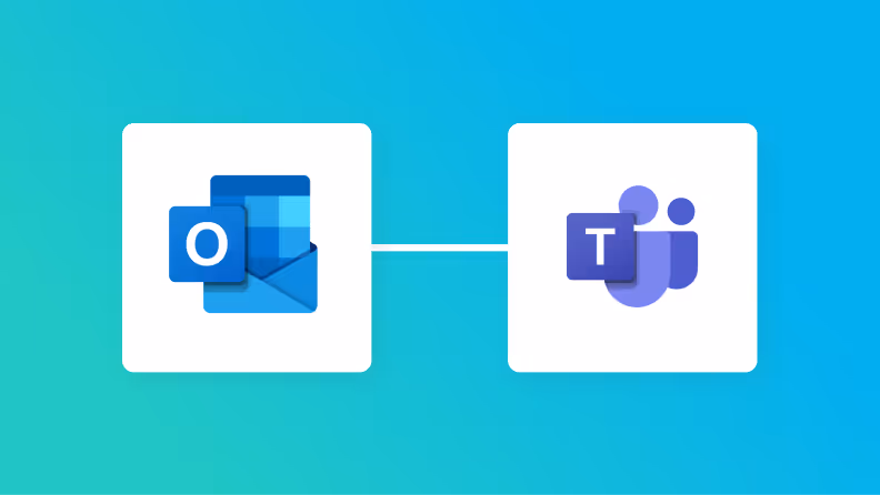 OutlookとMicrosoft Teamsの連携イメージ