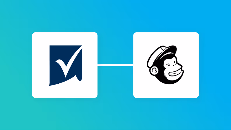 SmartsheetとMailchimpの連携イメージ