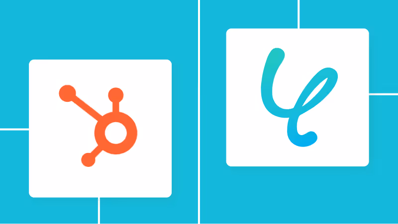 HubSpotとYoomの連携イメージ