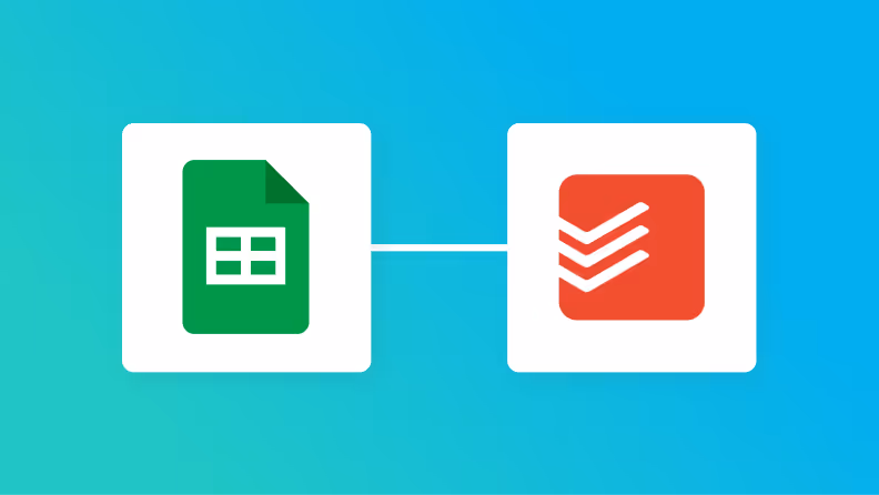 Google スプレッドシートとTodoistの連携イメージ