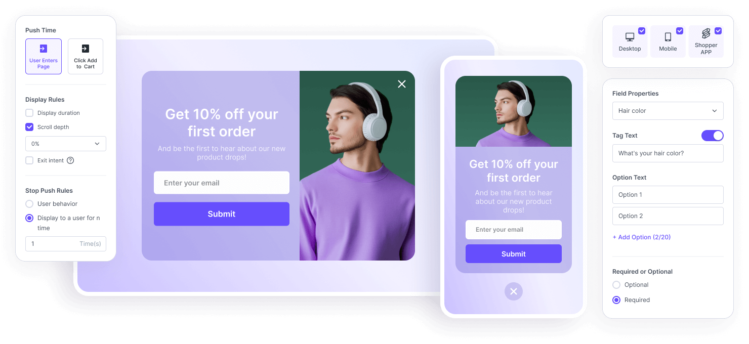 Dashboard mockup