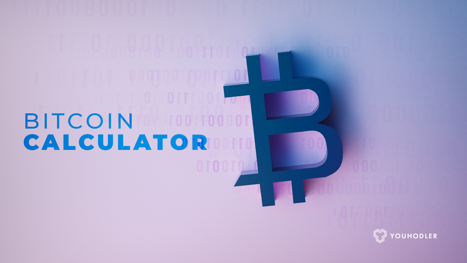 The bitcoin calculator logo
