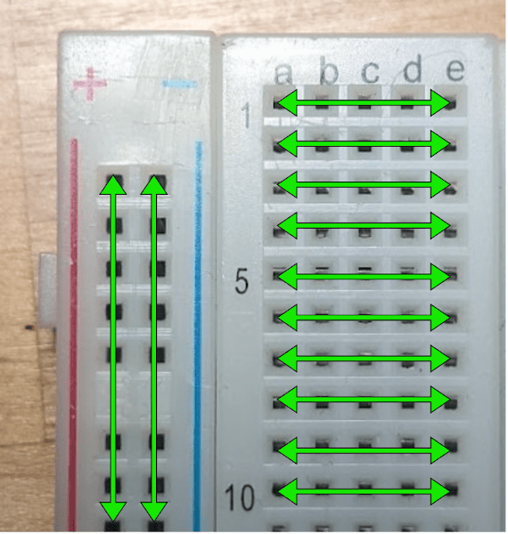 Current flow on breadboard