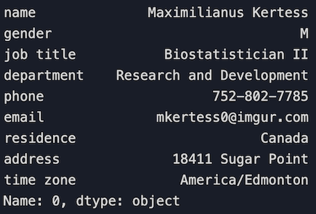 Indexing and selecting a DataFrame 2