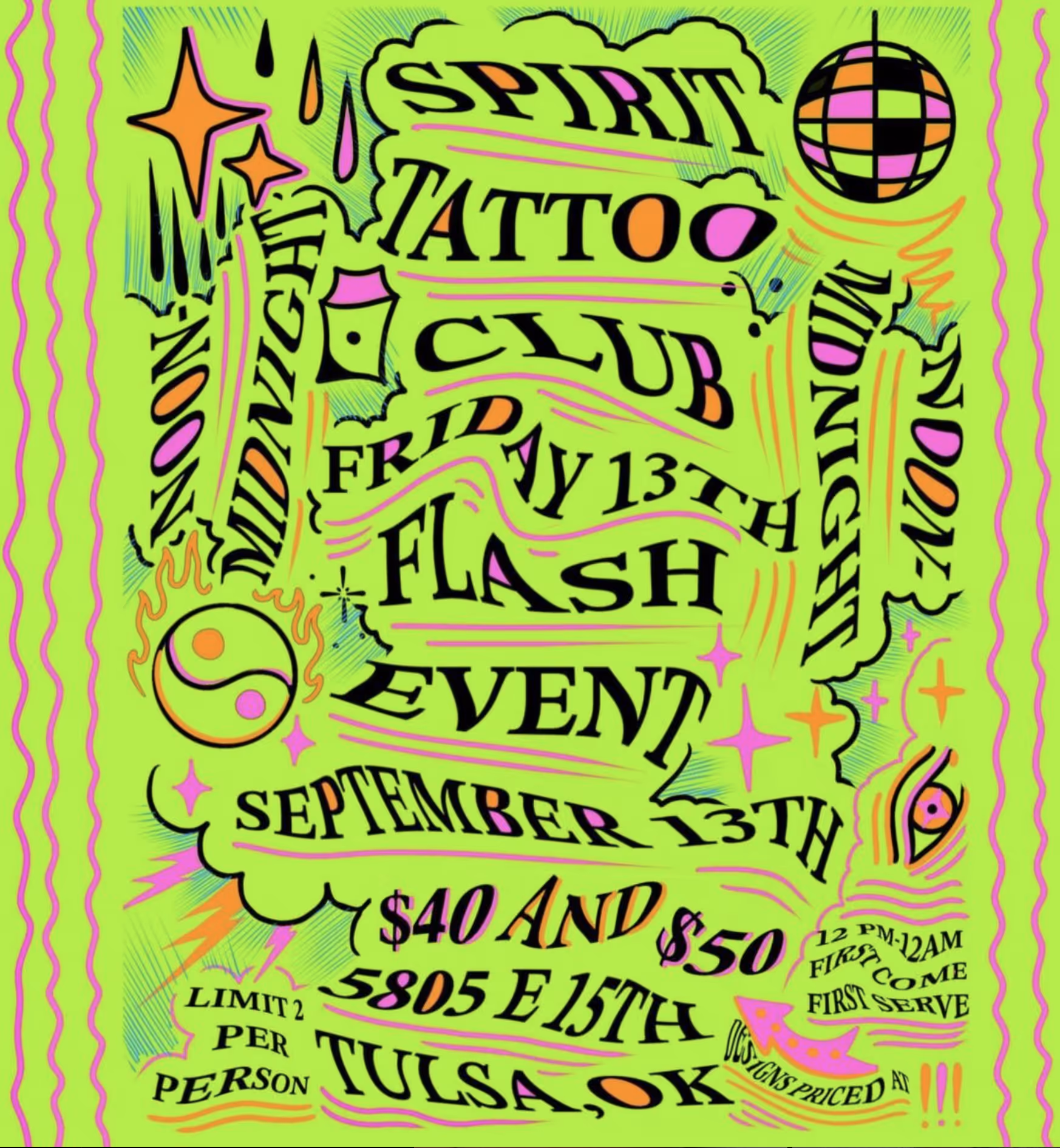 Friday the 13th Flash Event at Spirit Tattoo Club!
