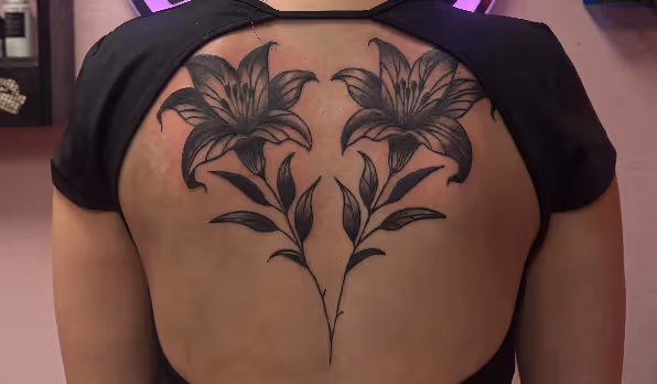 Flower Back Tattoo