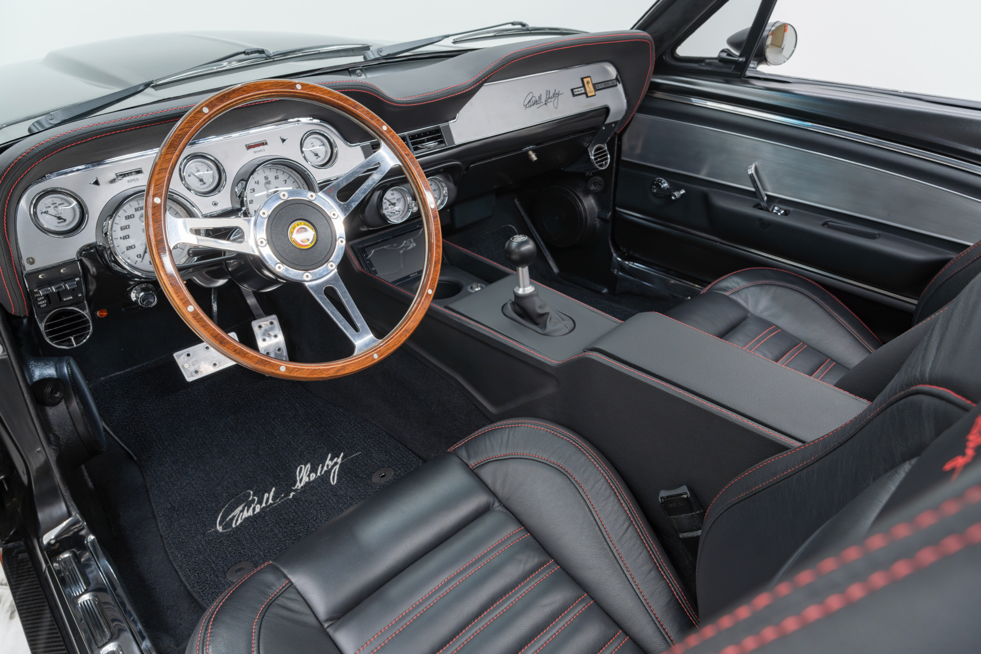 The 1967 GT500CR Shelby Mustang with an automatic transmission by Classic Recreations.