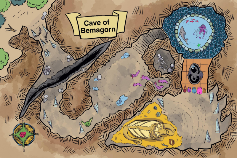 Cave of Bemagorn Map