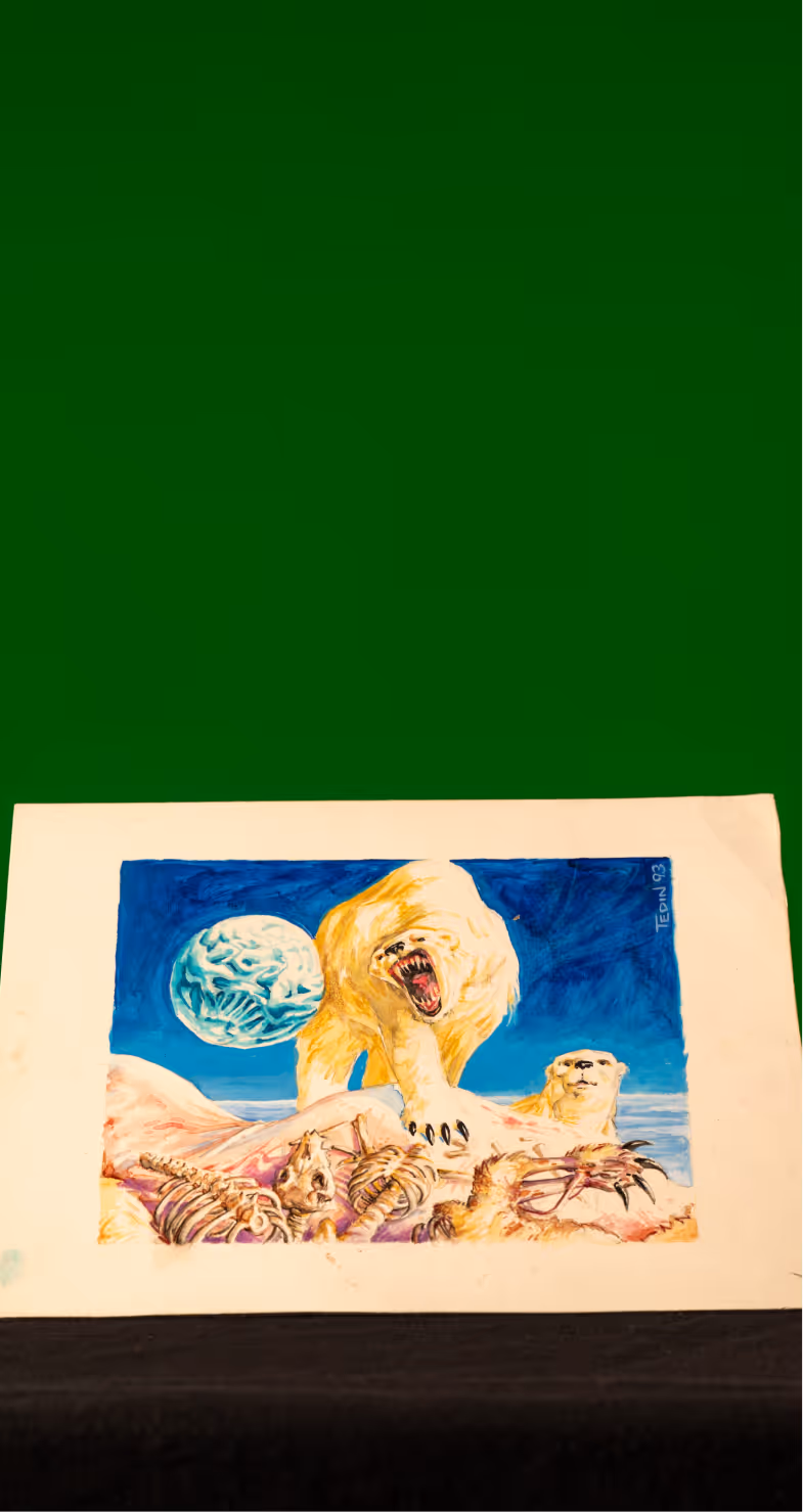 Magic The Gathering Original Artwork, Winter Orb by Mark Tedin,  MOPOP Permanent Collection, c. 1993