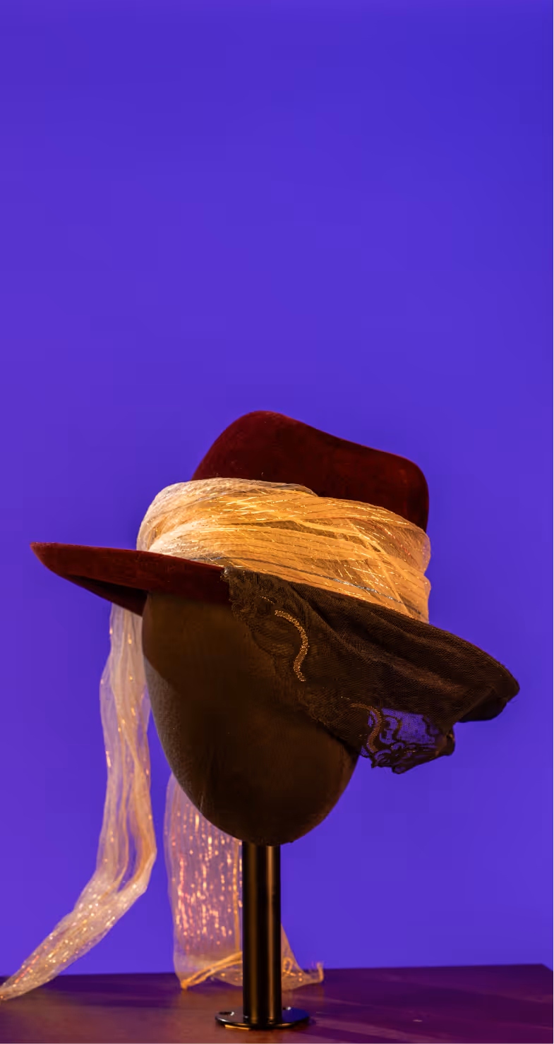 Hat Worn by Prince During the Purple Rain Concert Tour, MOPOP Permanent Collection, c. 1984 - 1989