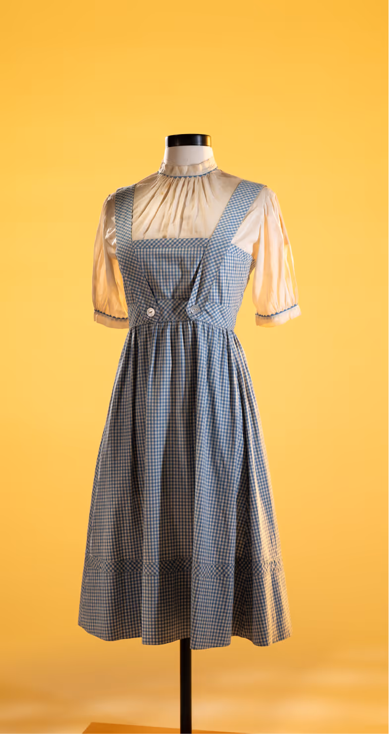 Dorothy Gale Dress from the Film "The Wizard of Oz", MOPOP Permanent Collection, c. 1939