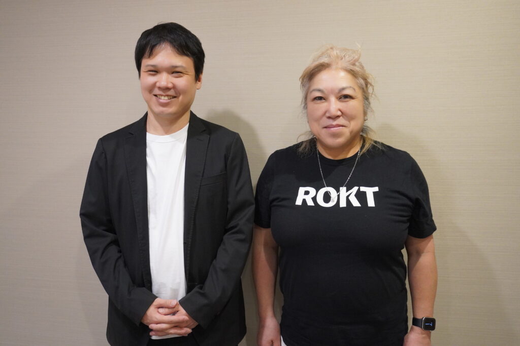 Mr. Ichikawa with Rie Yamanaka