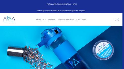 Screenshot de la página web de APAA