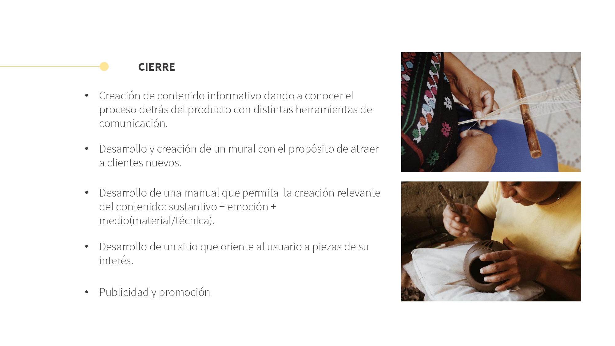 Pitch de proyecto de rediseño de experiencia
