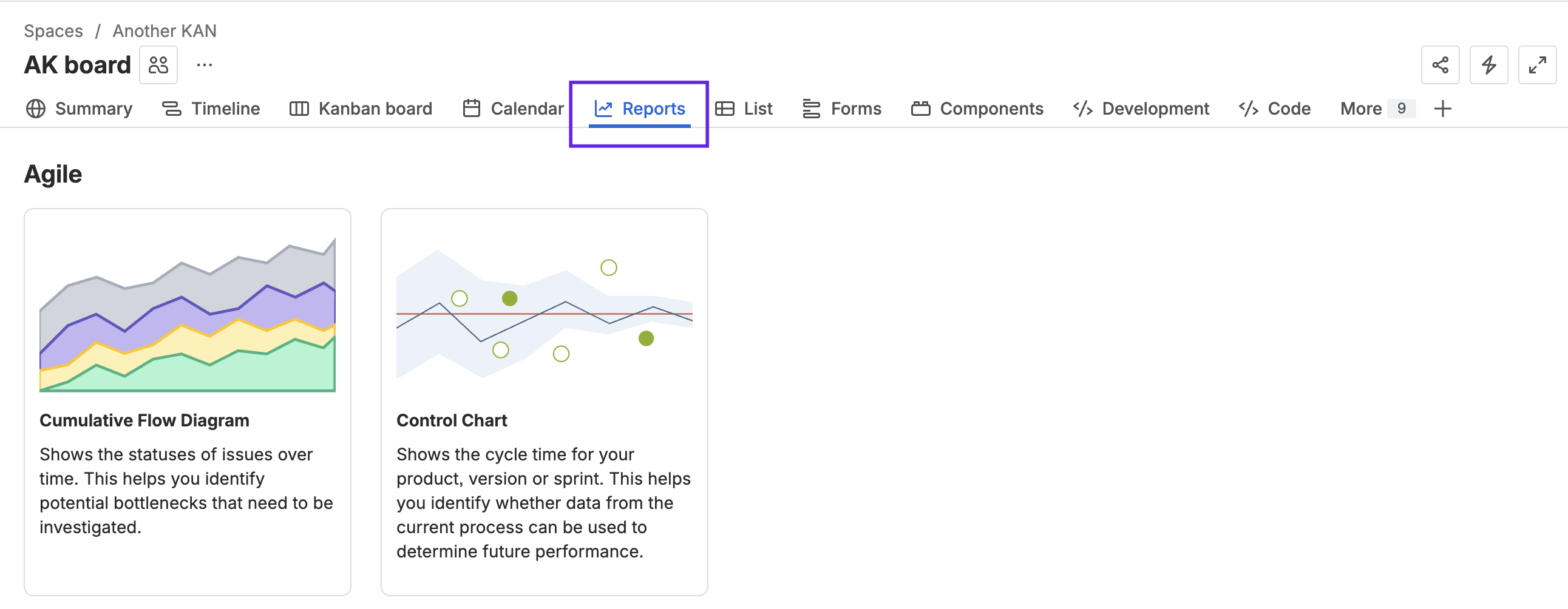 Jira Reports Screenshot