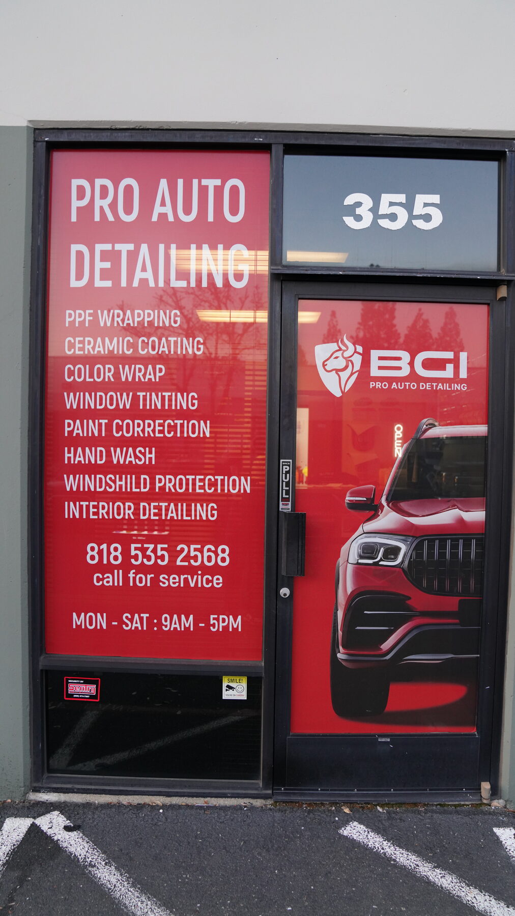 BGI Pro Auto Detailing storefront in North Highlands, CA