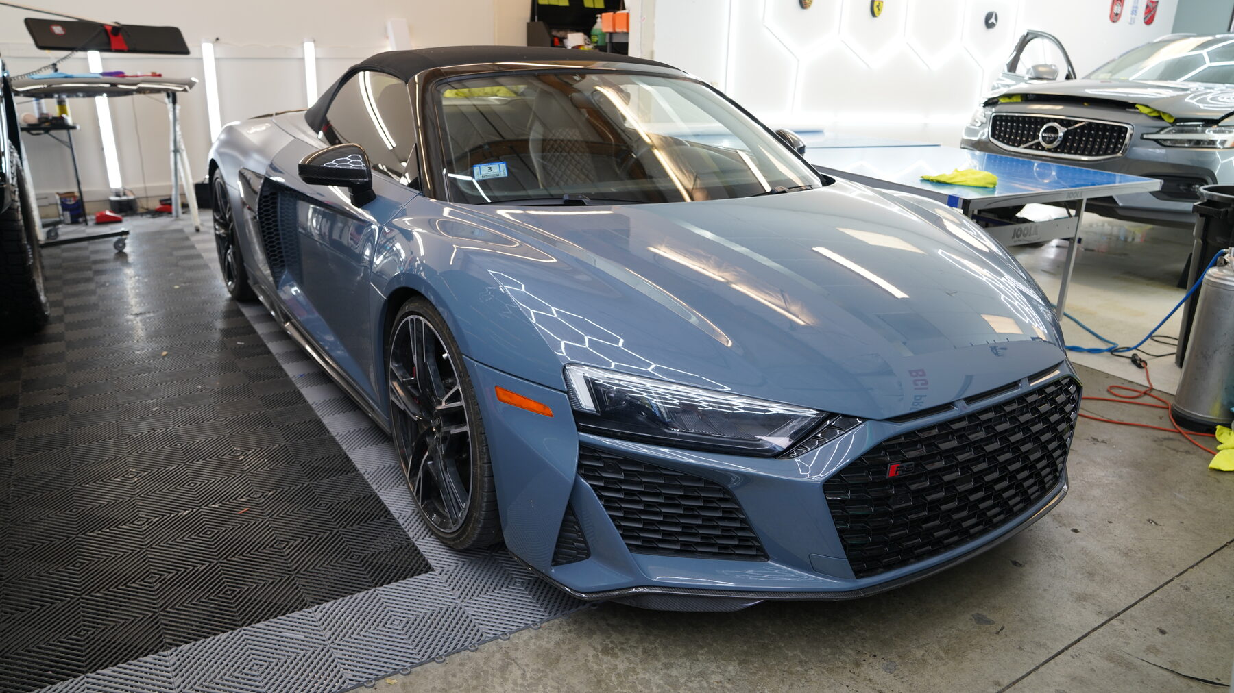 Deep gloss on a ceramic-coated Audi R8