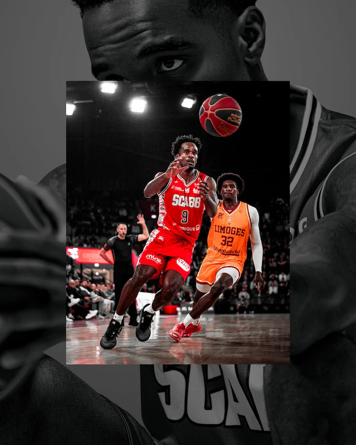 Maillot du SCABB en match