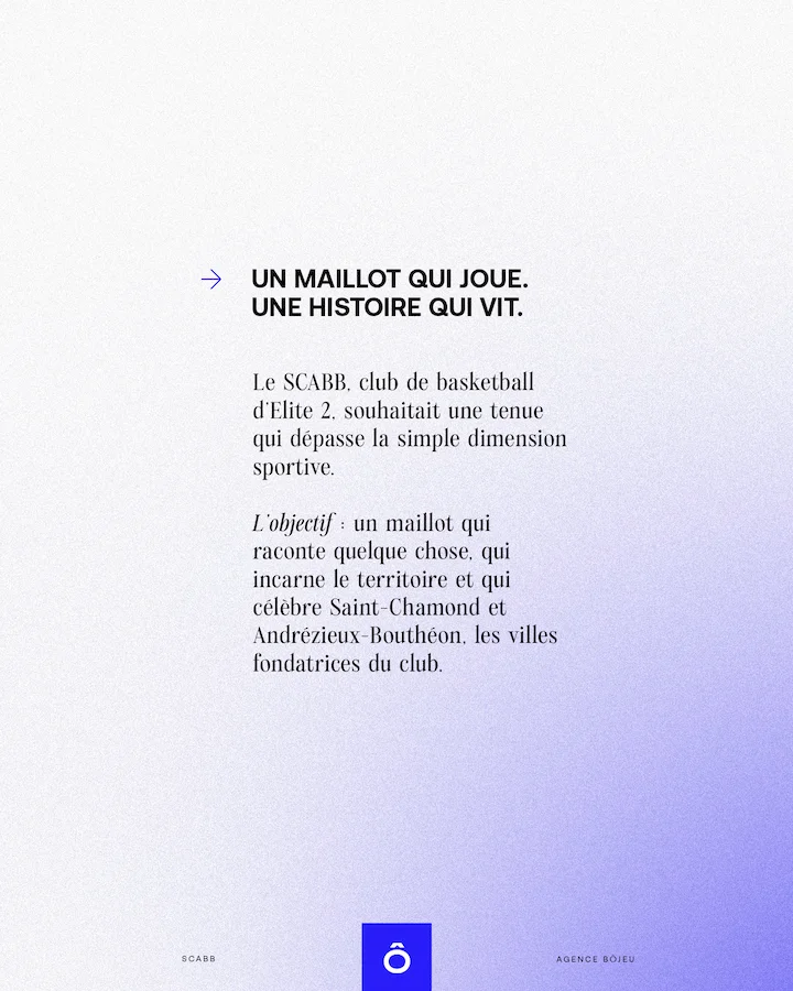 Un maillot qui joue. Une histoire qui vit.