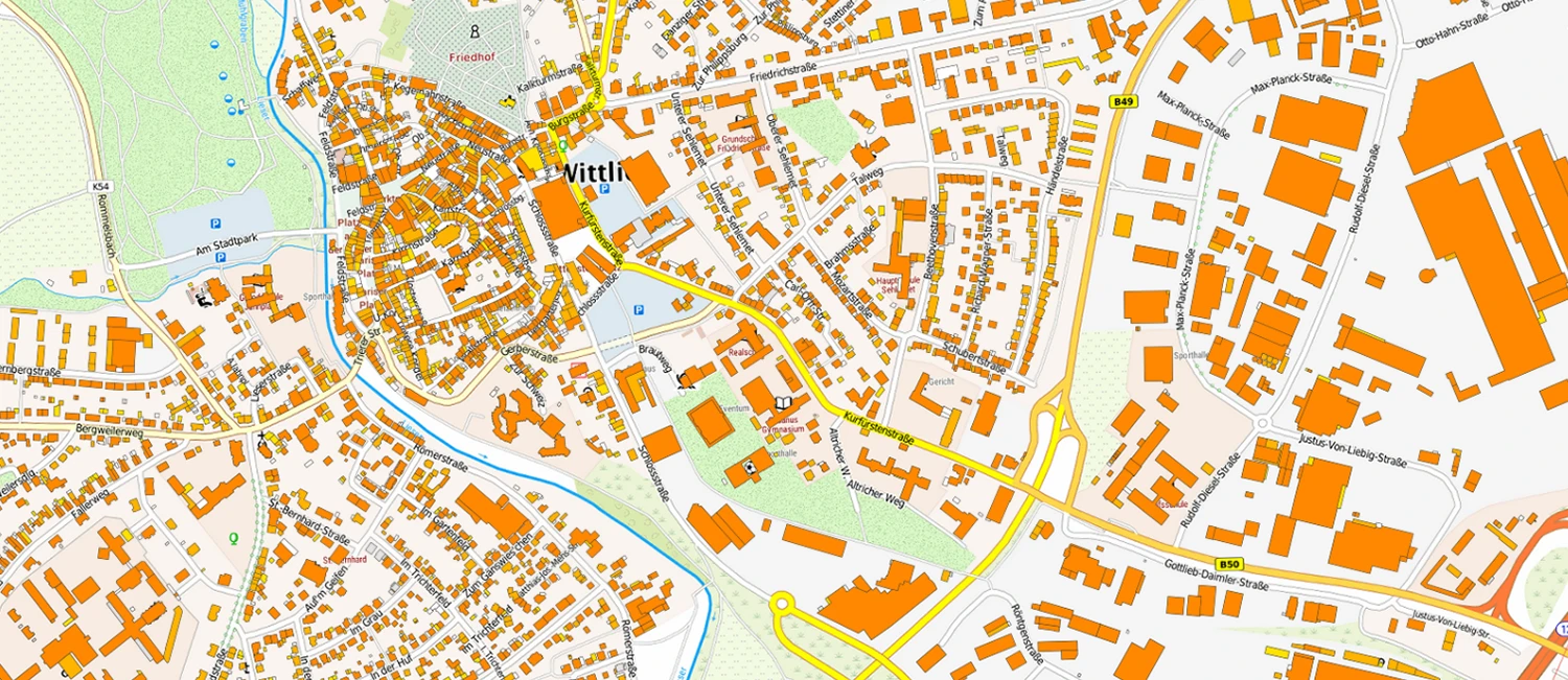 Im Solarkataster RLP findest du heraus, ob dein Dach in Wittlich genügend Ertrag bringt.