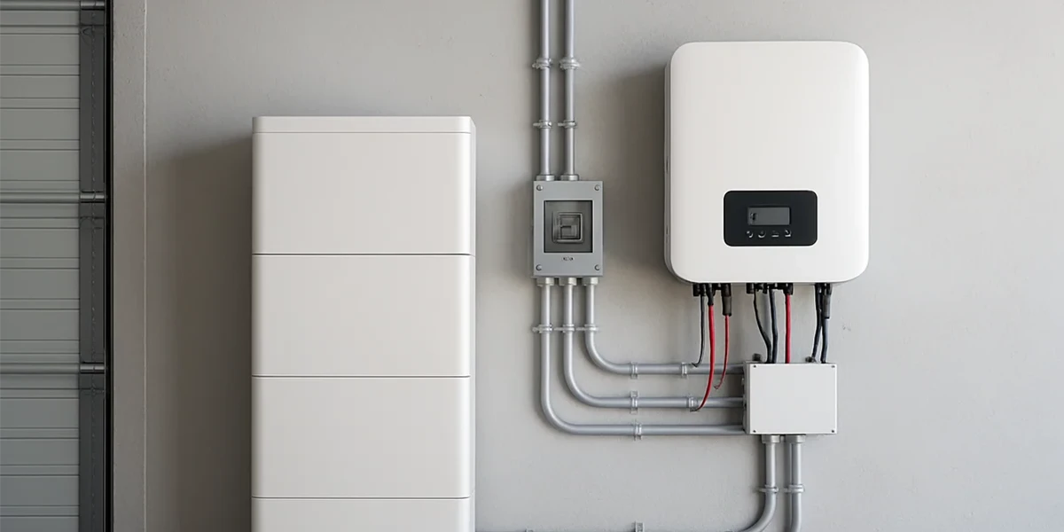 Photovoltaikanlage mit Stromspeicher zur Eigenversorgung eines Einfamilienhauses
