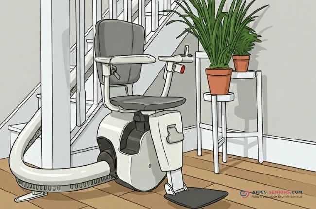 monte-escalier tournant