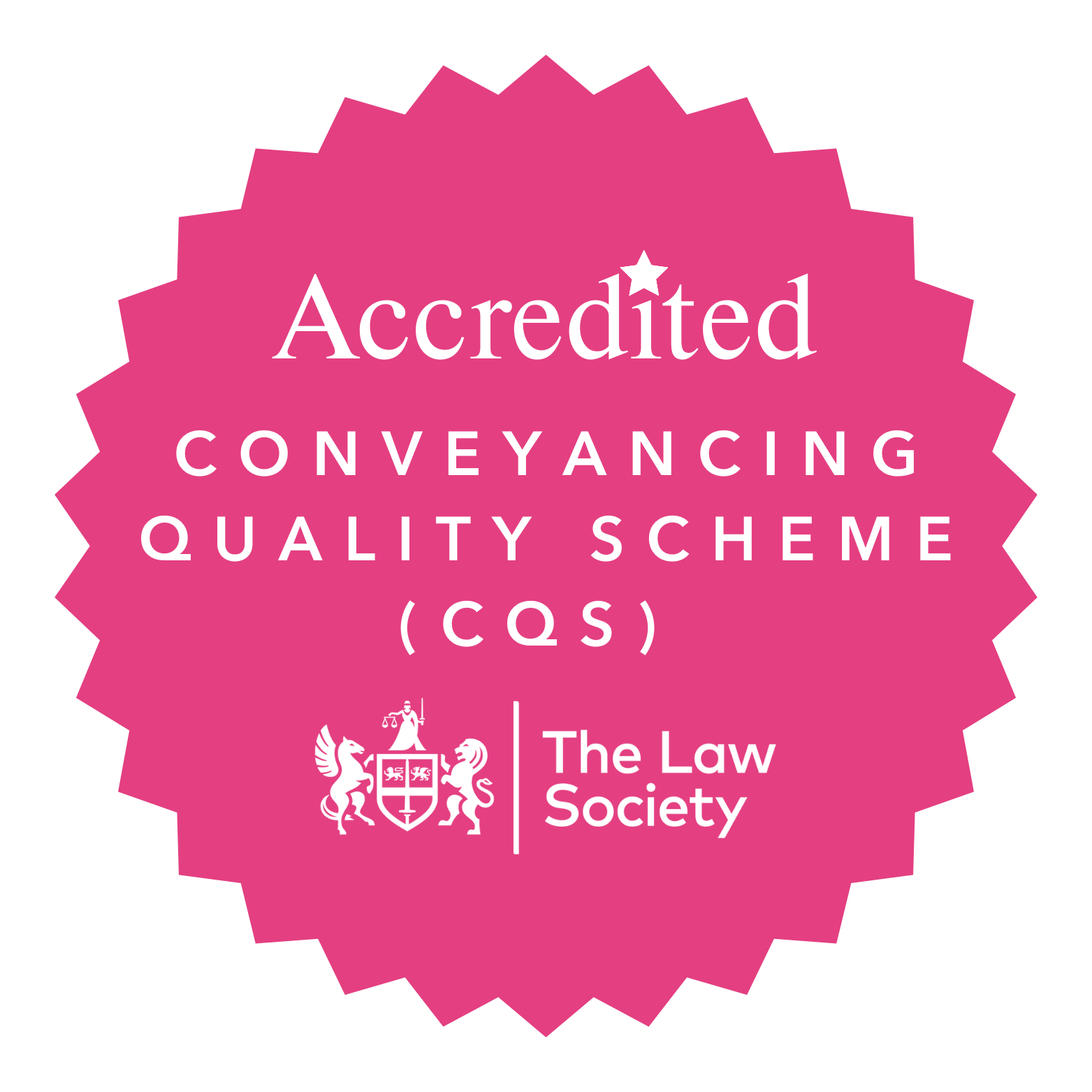 Law Society Accredited Conveyancing Quality Scheme (CQS) Badge, showcasing commitment to high-quality conveyancing services.