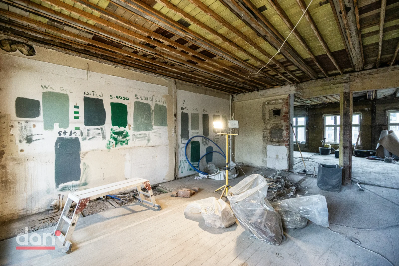 Kjøkkenet i Marstrandgata på Rodeløkka under totalrenovering