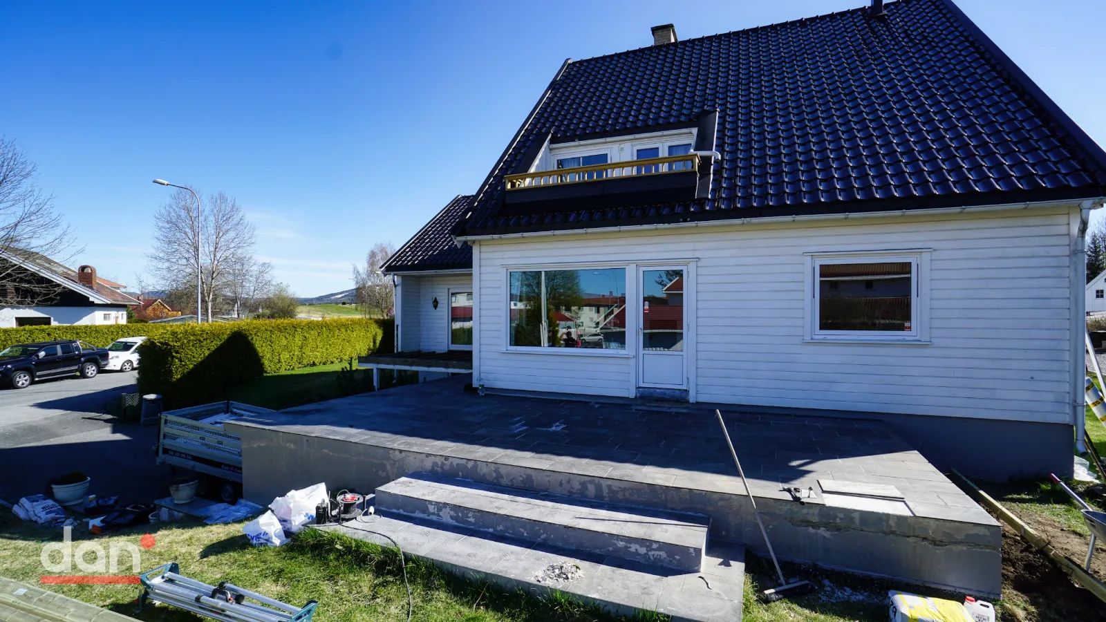 Hagen i Eikstien på Eiksmarka før den nye terrassen