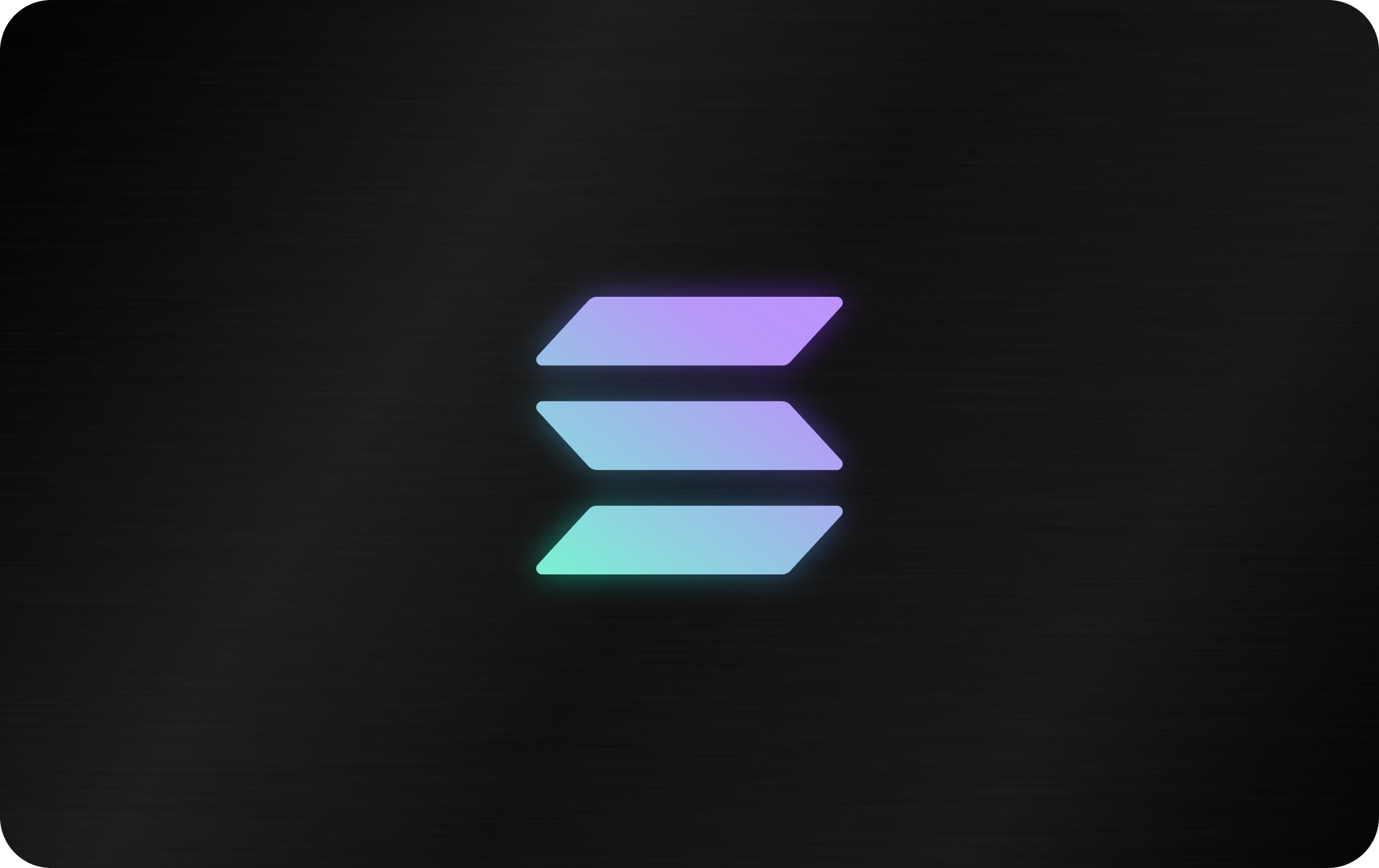 Solana-themed crypto card by KAST