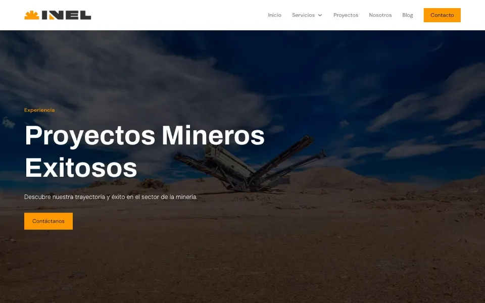 Proyectos de grupoinel.cl, administrados desde el CMS