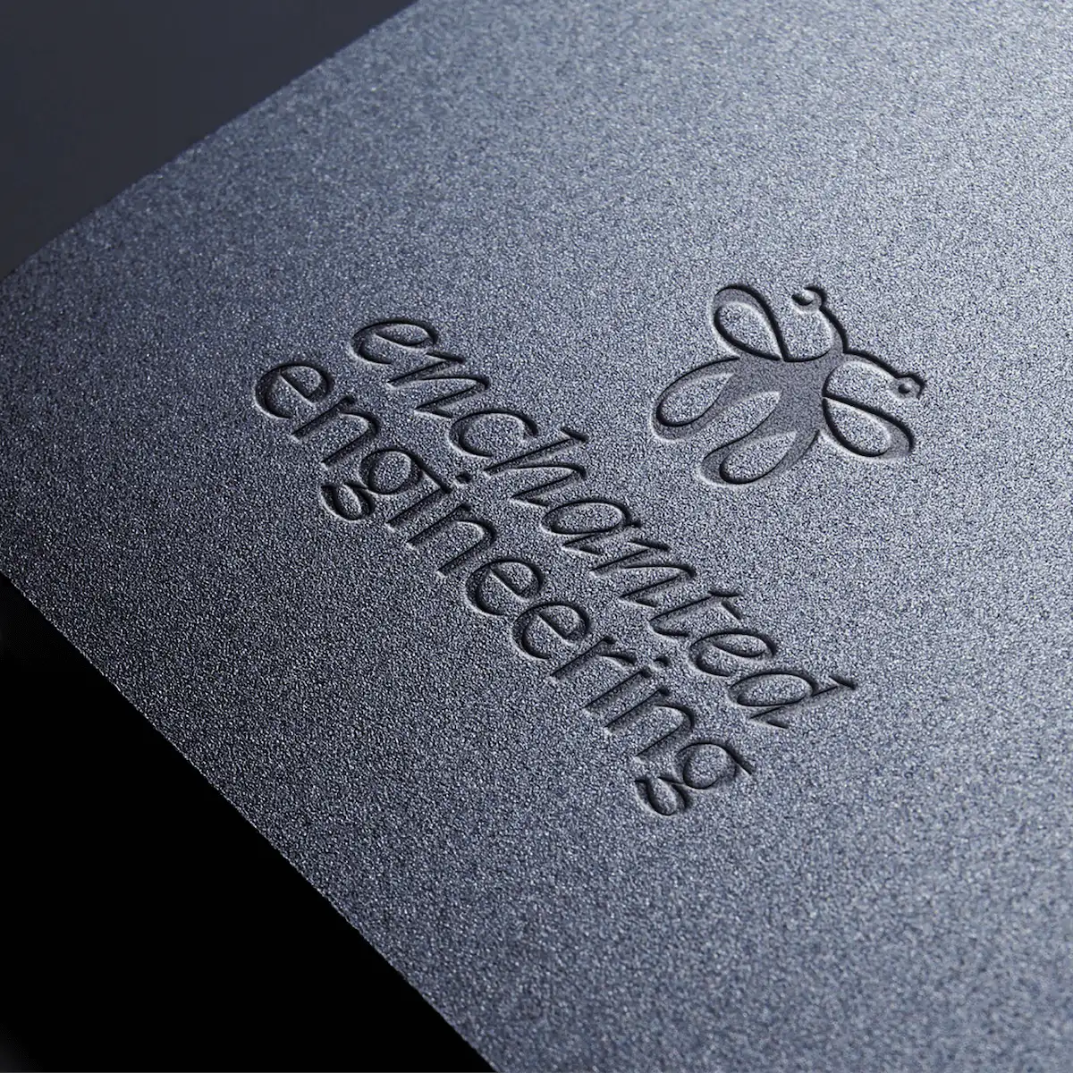 Logo etched into a hard drive