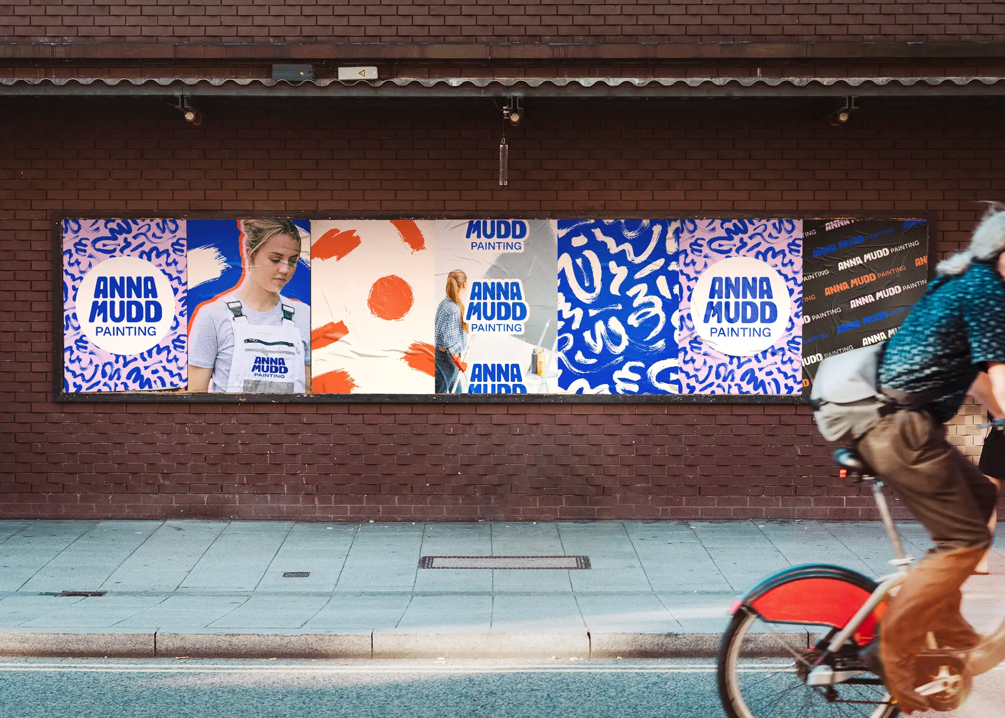 Posters with Anna Mudd branding