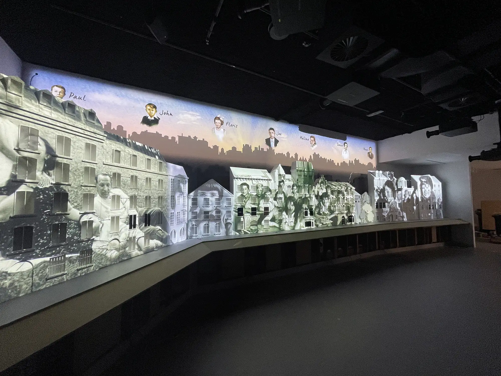 Exterior view with projected buildings