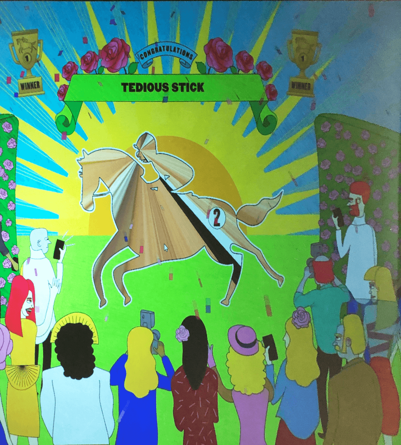 Image of testing where a set of keys were scanned for racing instead of a horse template. On screen it shows a radial pattern with grey and white colour.