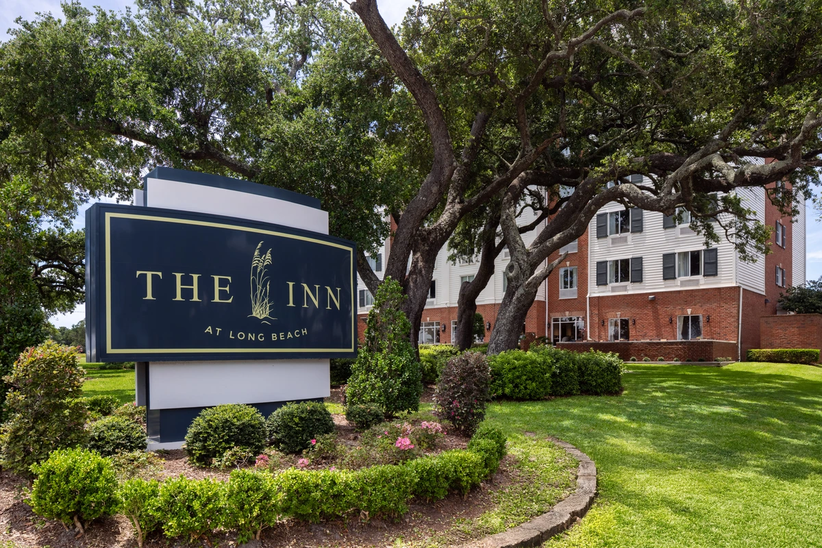 Hotel Exterior with Sign