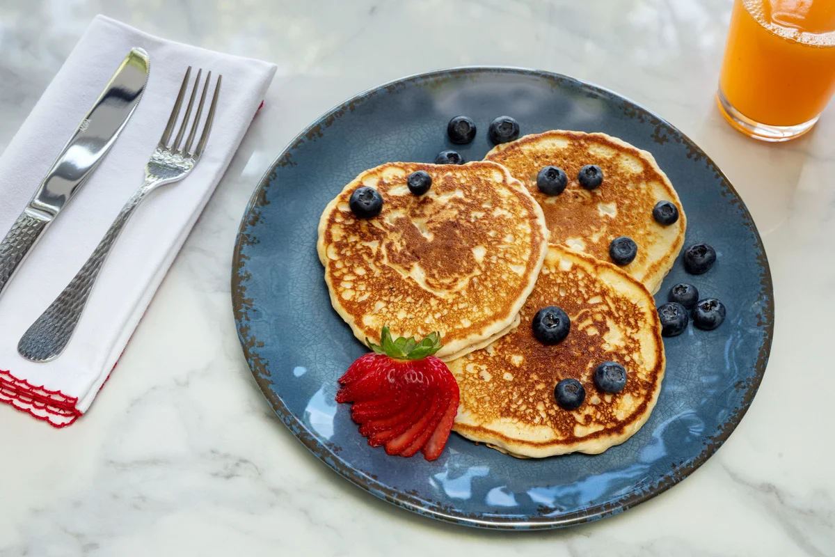 Freshly made pancakes