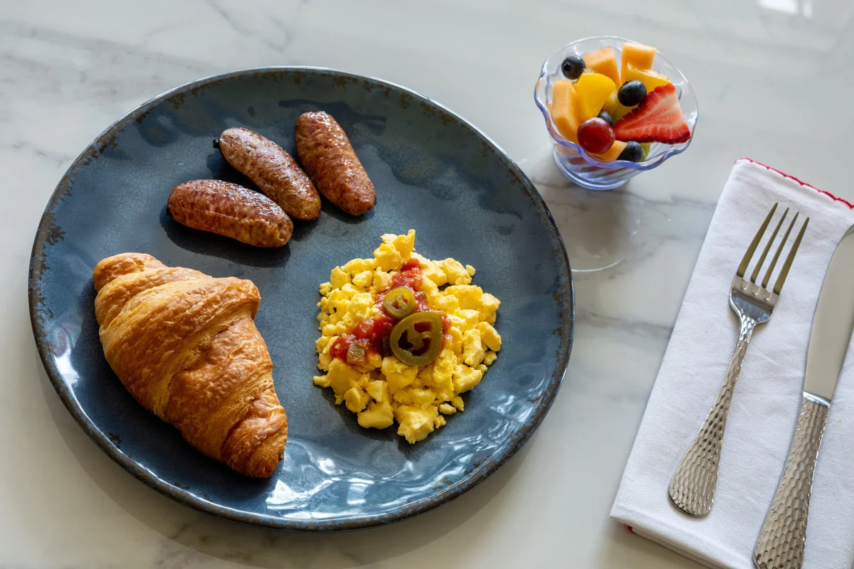 Freshly made breakfast